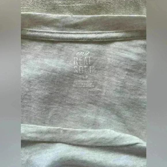 Aerie Real Soft Limone Short Sleeve T Shirt Women's Small - Picture 4 of 6